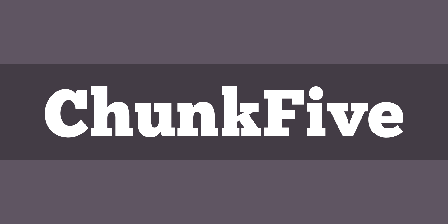 Шрифт ChunkFive